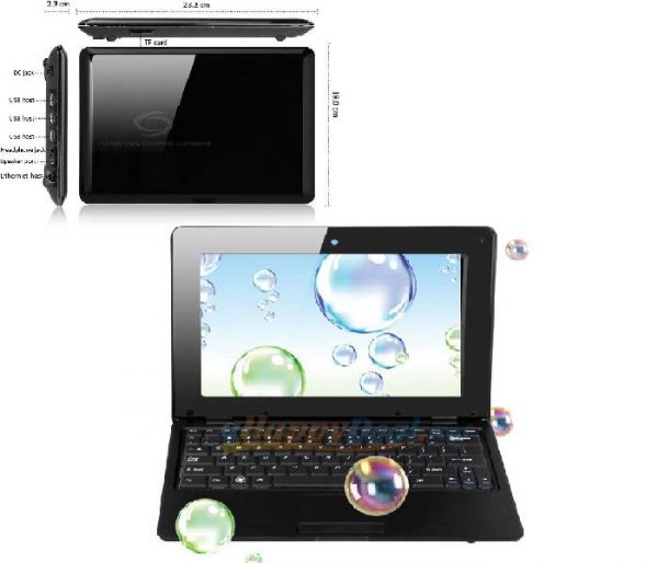 N10 notebook de 10,1 Android 4.0 RAM 4GB Preto [UN0001101]