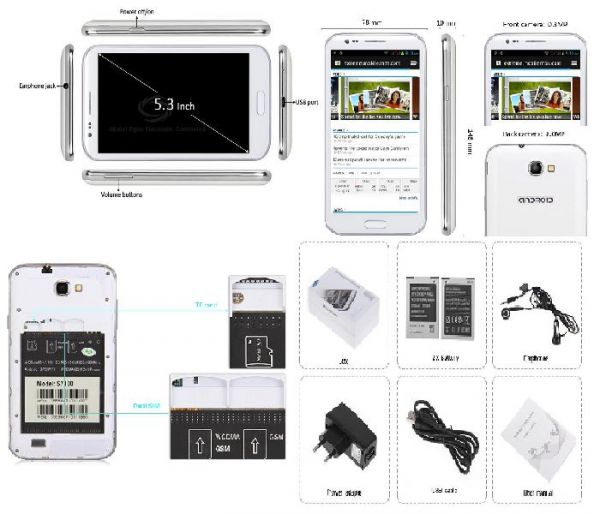 Estrela S7100 Android Smartphone 3G [CB0009801]