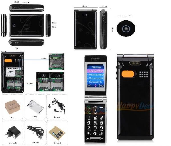 A531 Quad Band Celular Dual SIM (Black) [CQ0012401]